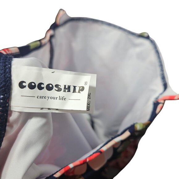 Coscoship Care for life Floral Print One-Piece Swimsuit With Open Back & Adjusta - Picture 14 of 16